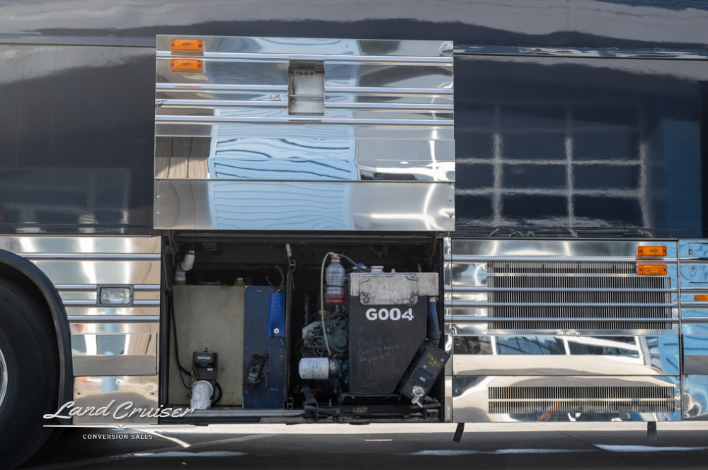 View of some utilities on a Prevost Bus Conversion