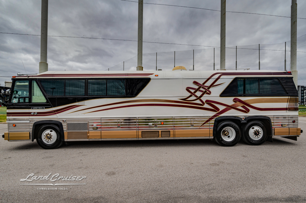 Side view of MCI motorcoach