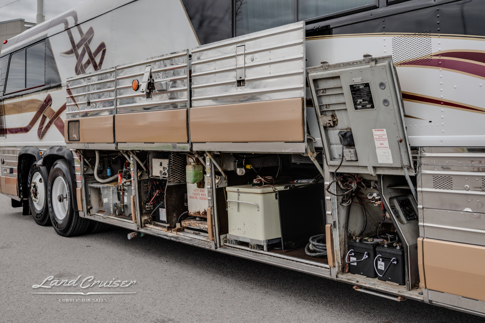 Additional Compartments shown on a 1978 MCI Conversion Bus