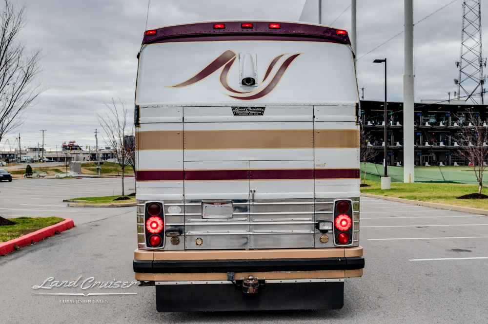 Rear view of a 1978 MCI 8 Custom Coach
