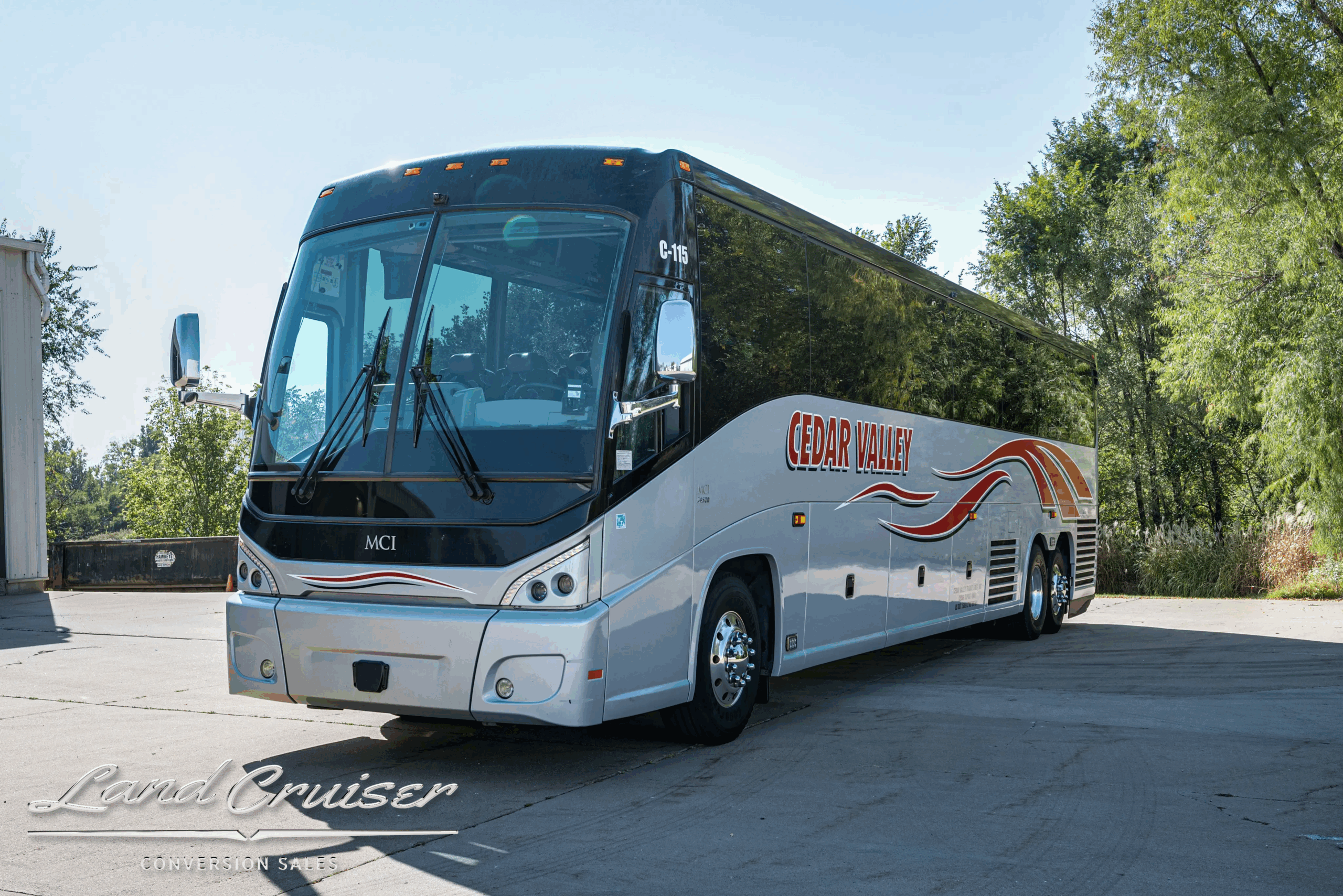 Front-right exterior near passenger entry door.