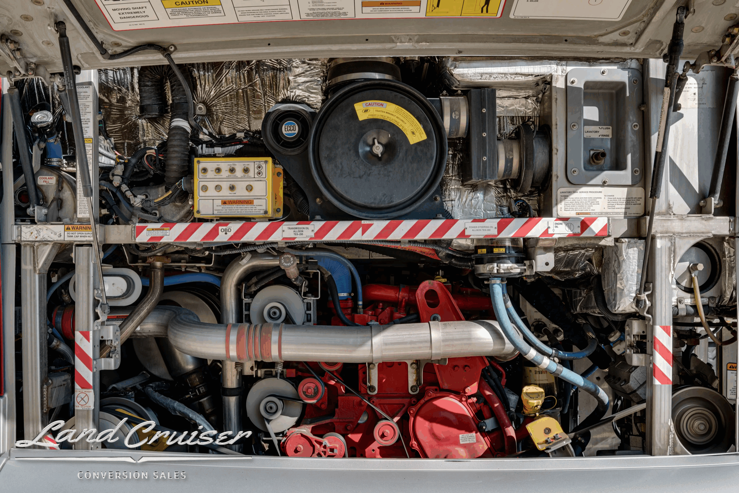 Front HVAC intake and grille behind access door.