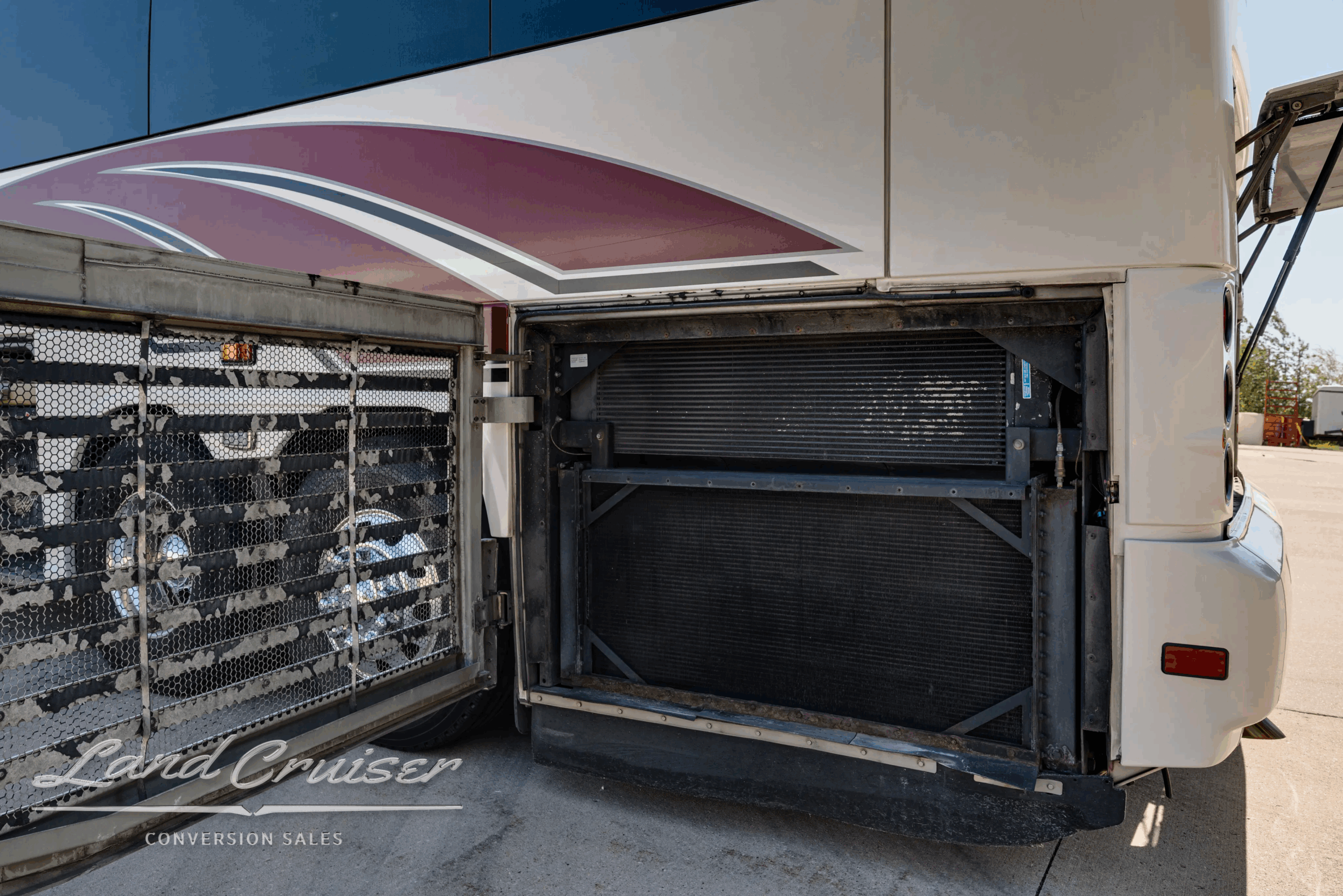 Radiator and charge-air cooler assembly.