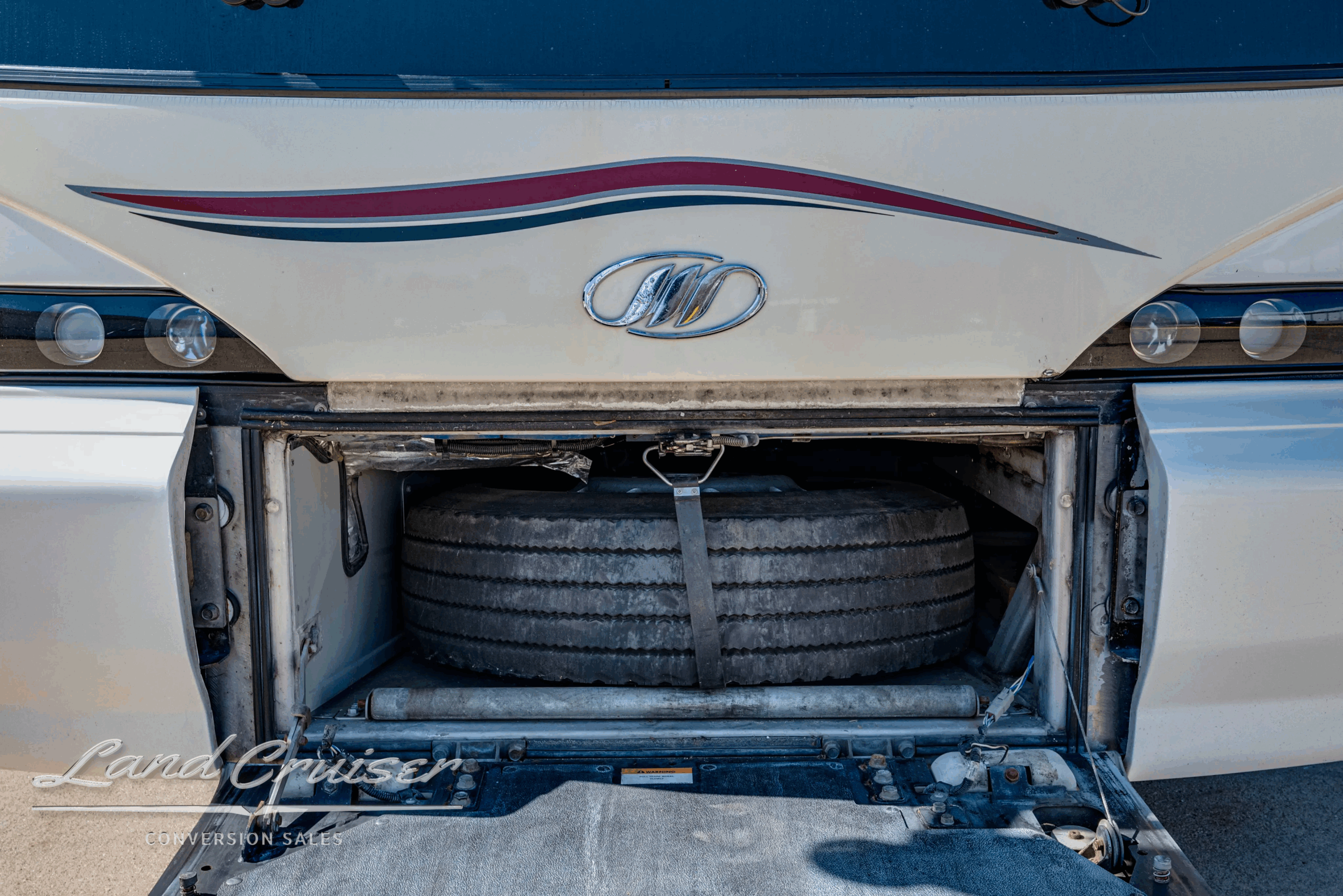 Front HVAC intake/heat exchanger behind access door.