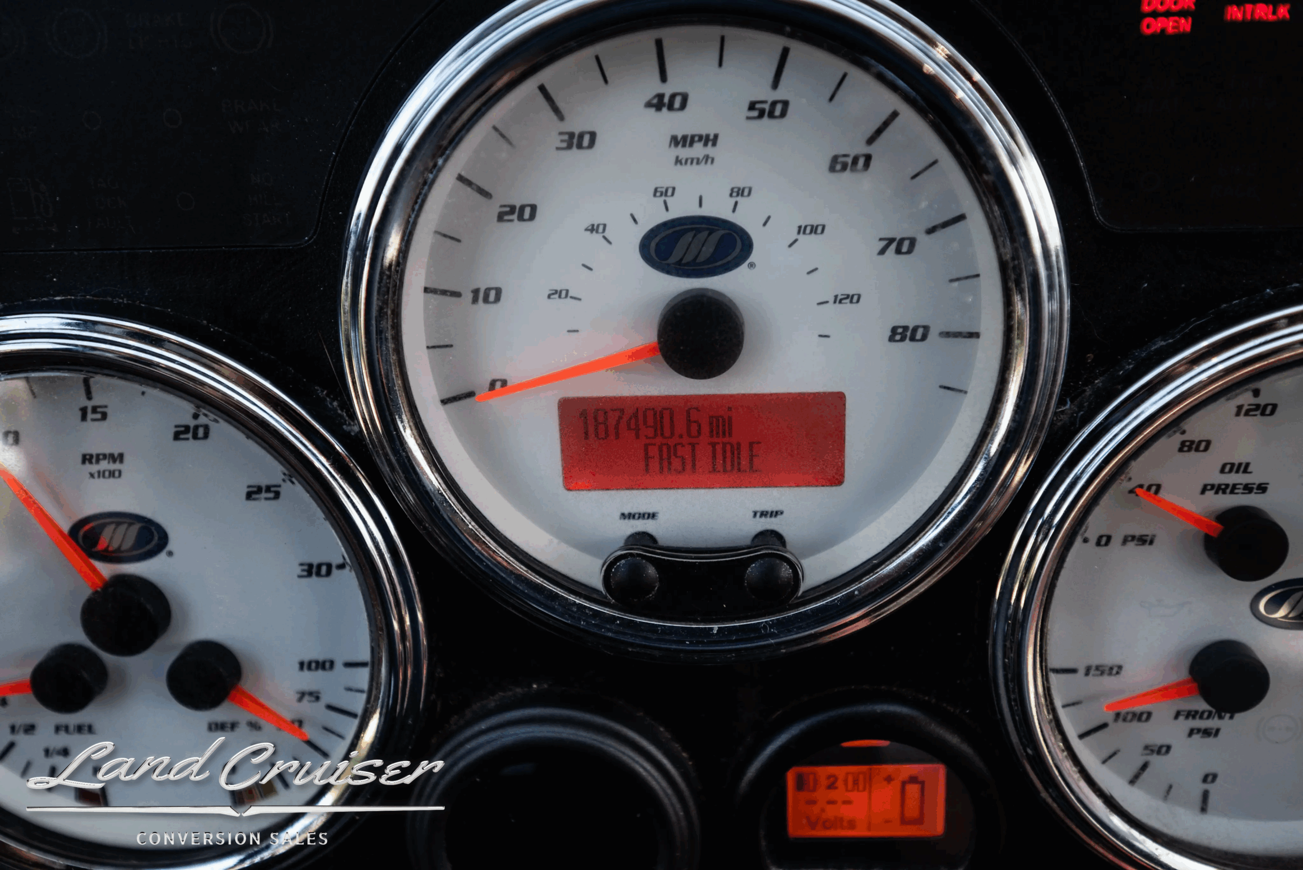 Instrument cluster and odometer display